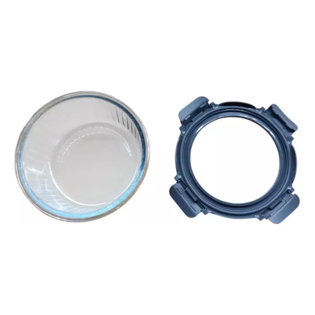 Pote Vidrio Hermetico Redondo Horno Frezzer S 400ml