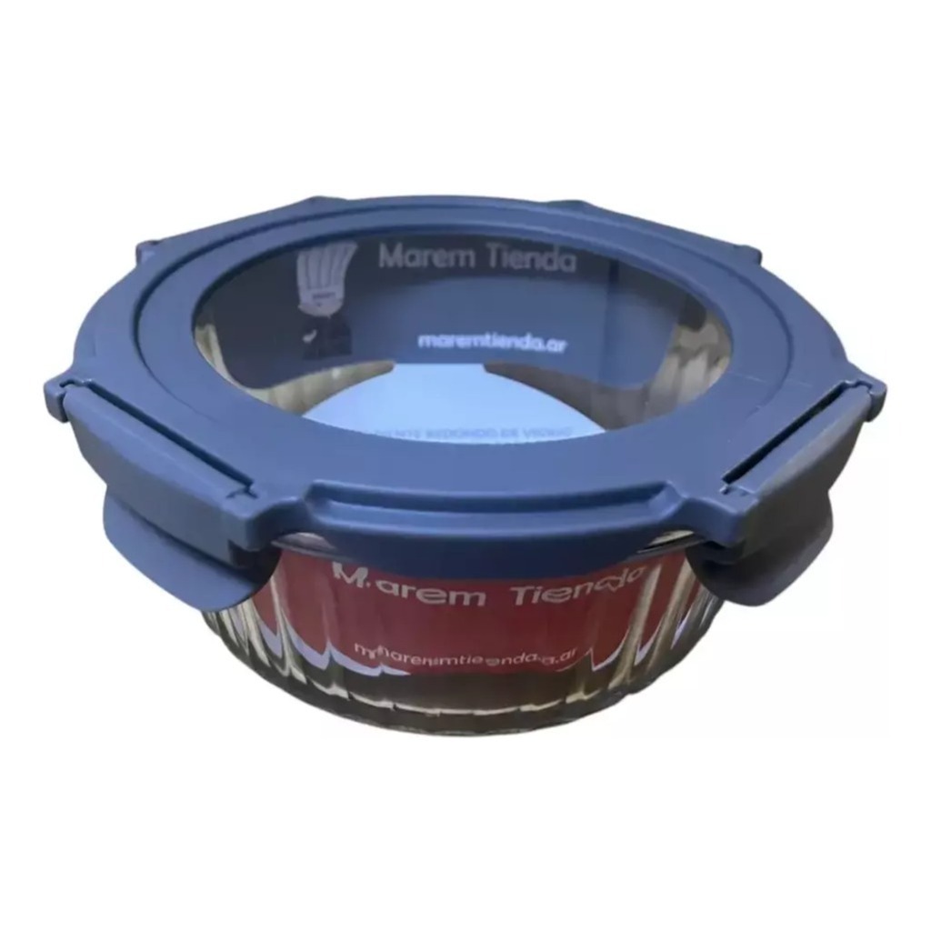 Pote Vidrio Hermetico Redondo Horno Frezzer M 650ml
