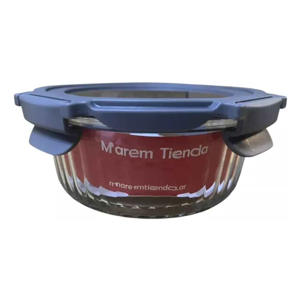 Pote Vidrio Hermetico Redondo Horno Frezzer M 650ml