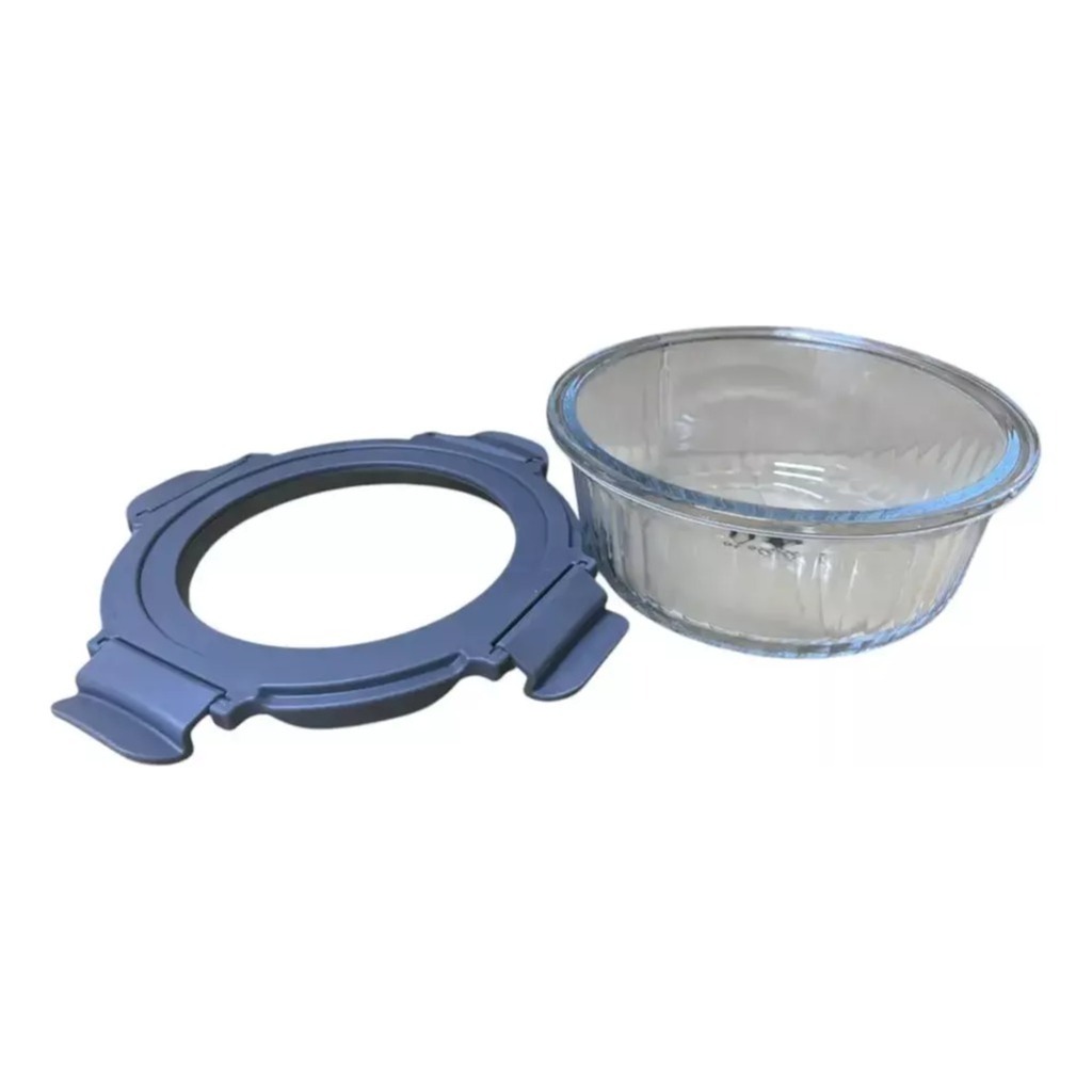 Pote Vidrio Hermetico Redondo Horno Frezzer M 650ml