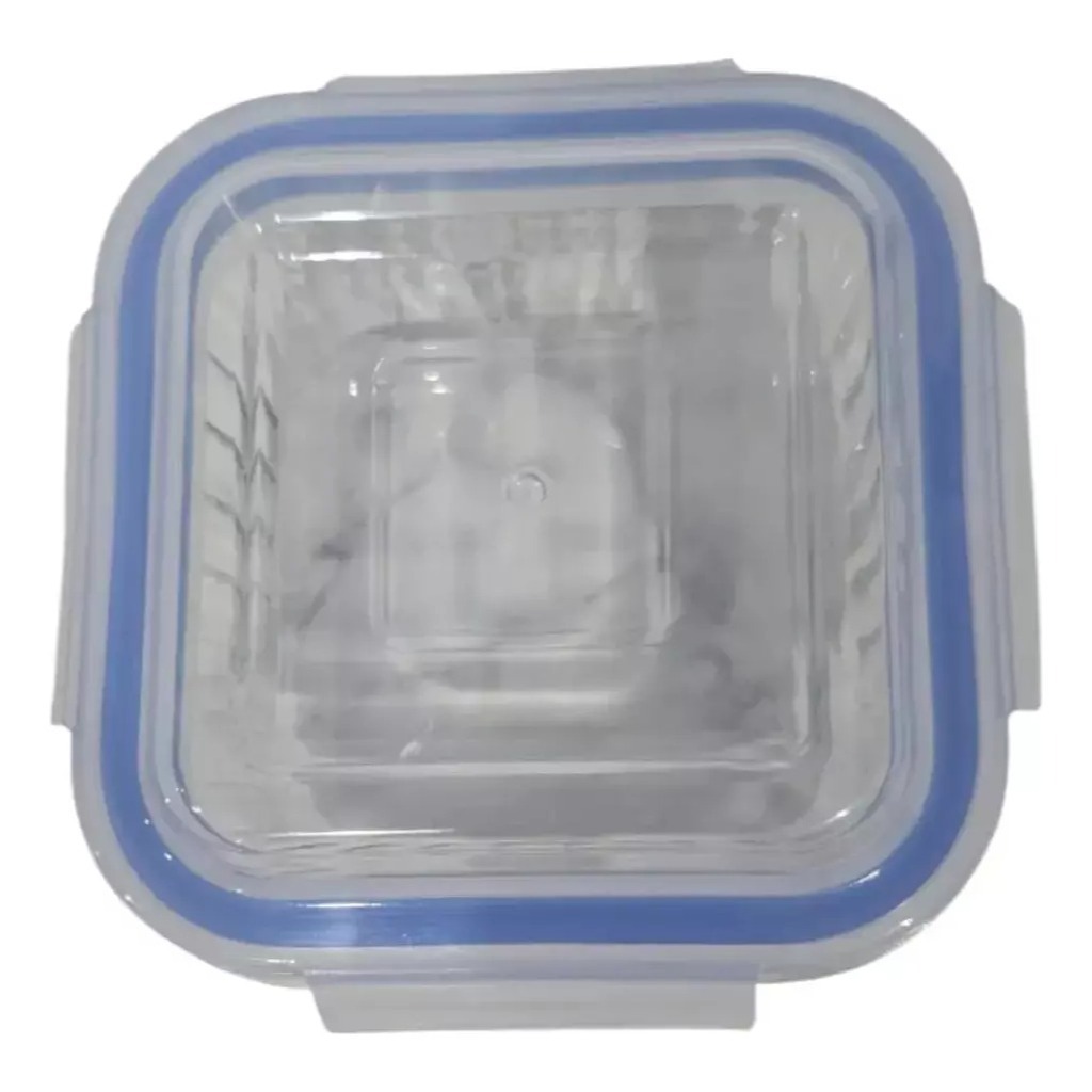 Set 3 Tuper Recipientes Vidrio Pirex Horno Frezzer Cuadrado