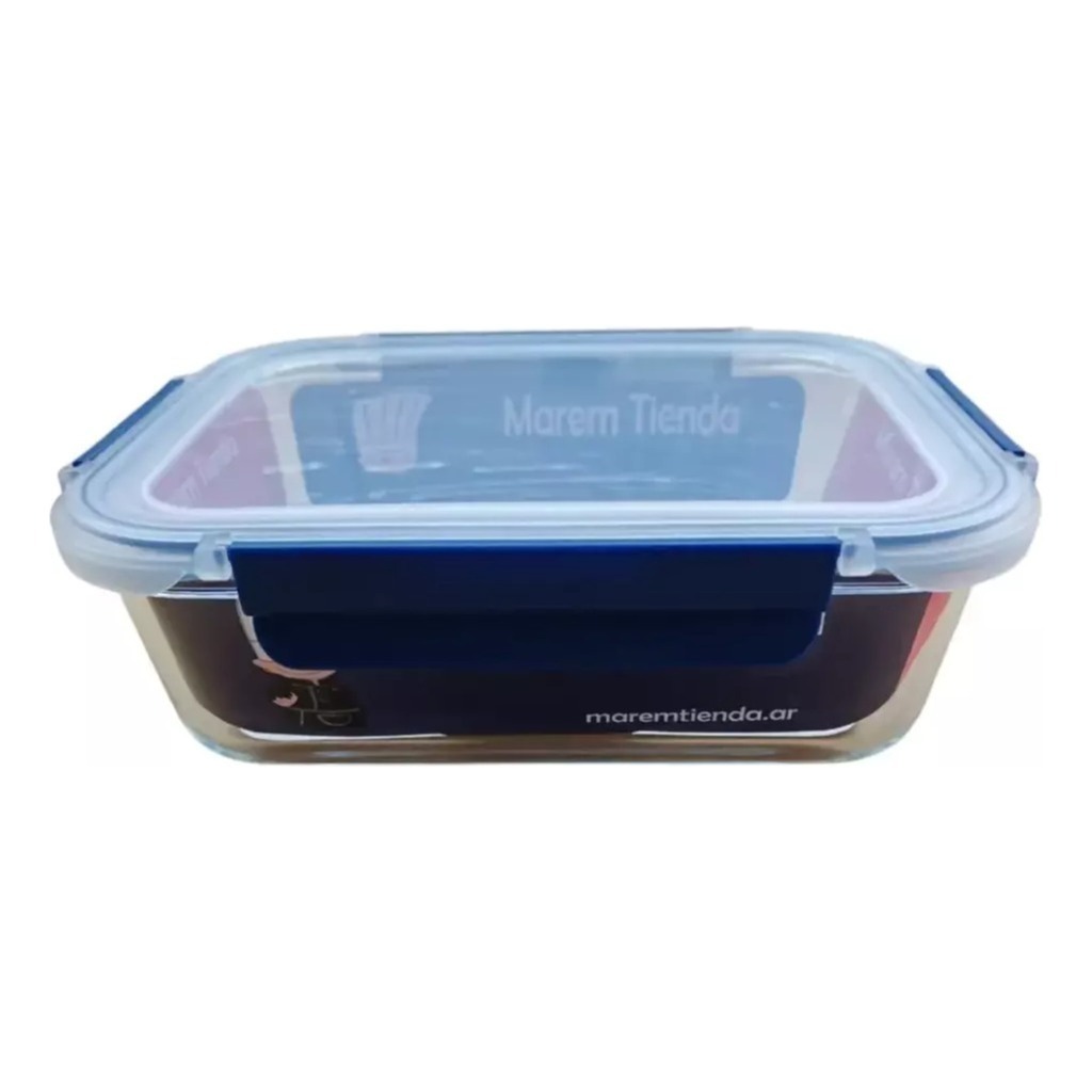 Pote Hermetico Vidrio Rectangular Horno Microfrezzer Vianda 1520 ML