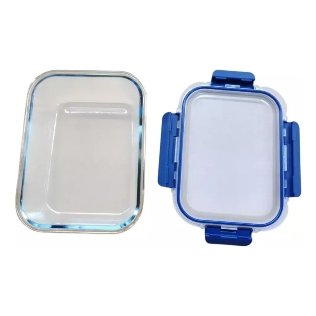 Pote Hermetico Vidrio Rectangular Horno Microfrezzer Vianda 1520 ML