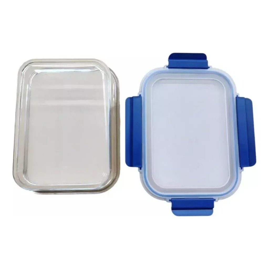 Pote Hermetico Vidrio Rectangular Horno Microfrezzer Vianda 1520 ML