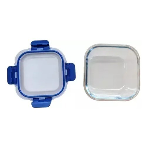 Tuper Vidrio Hermetico Cuadrado Horno Frezzer Microondas M