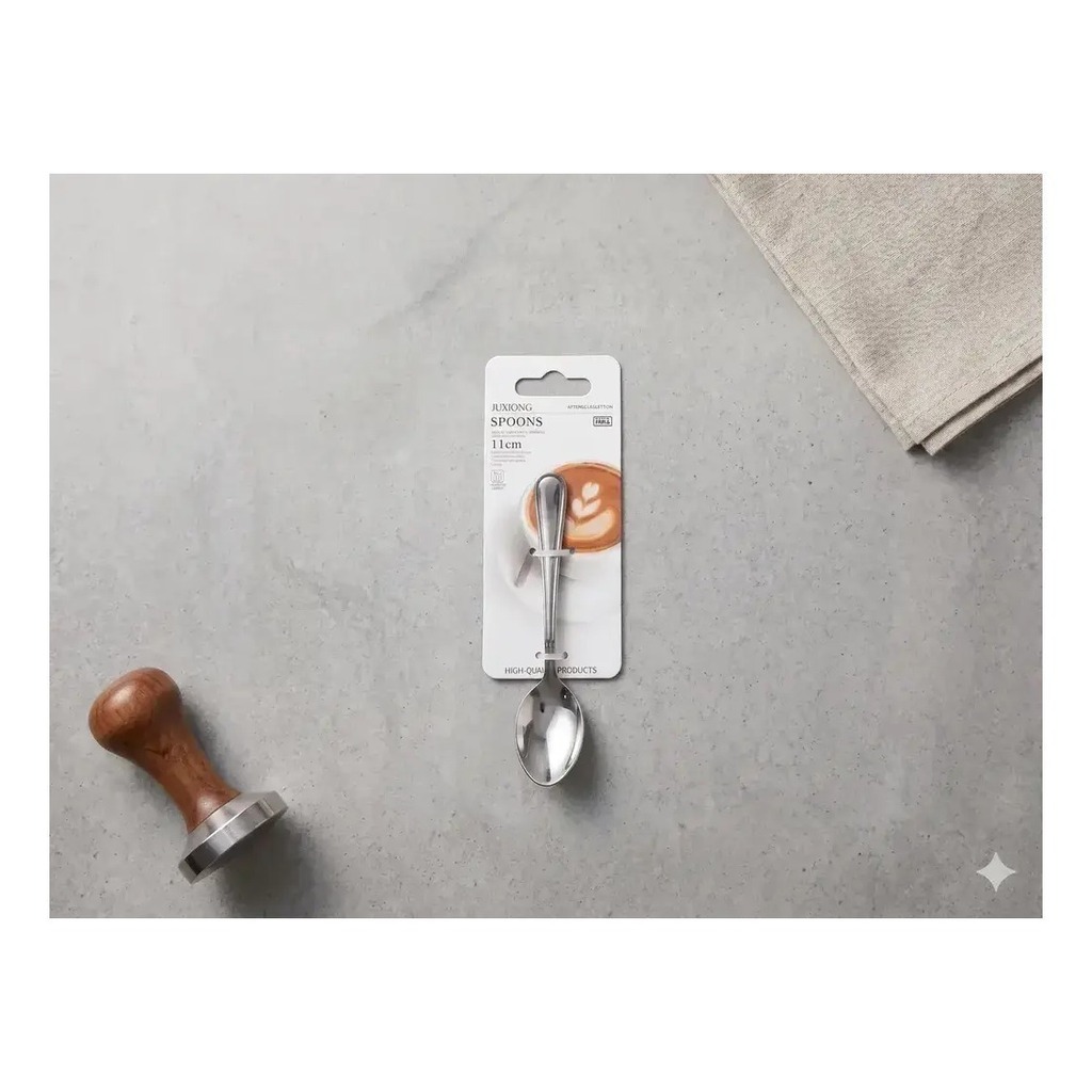 Set X12 Cucharitas Café Y Postre Acero Inoxidable 11cm