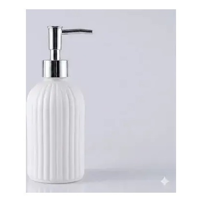 Dispenser Jabón Líquido Negro Con Dosificador Gris