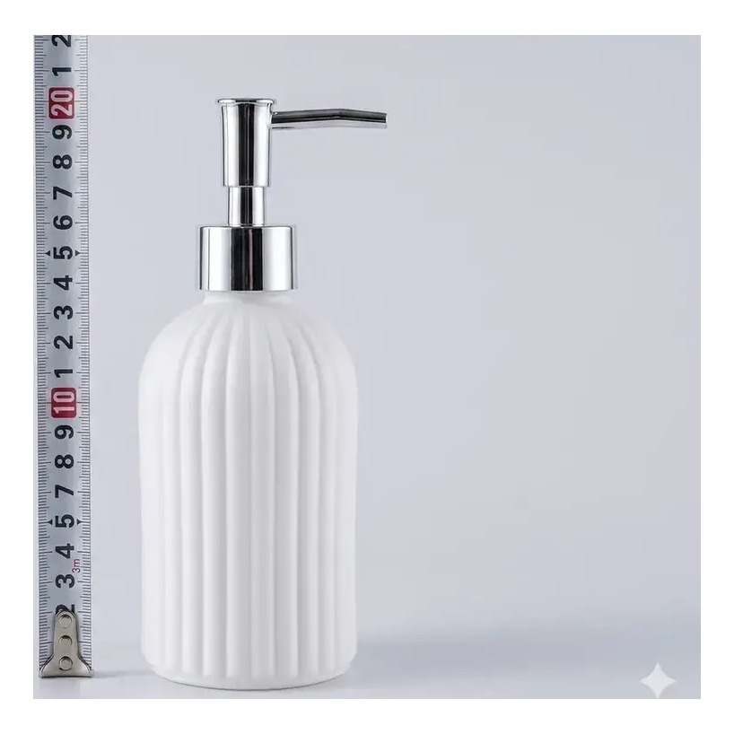 Dispenser Jabón Líquido Negro Con Dosificador Gris