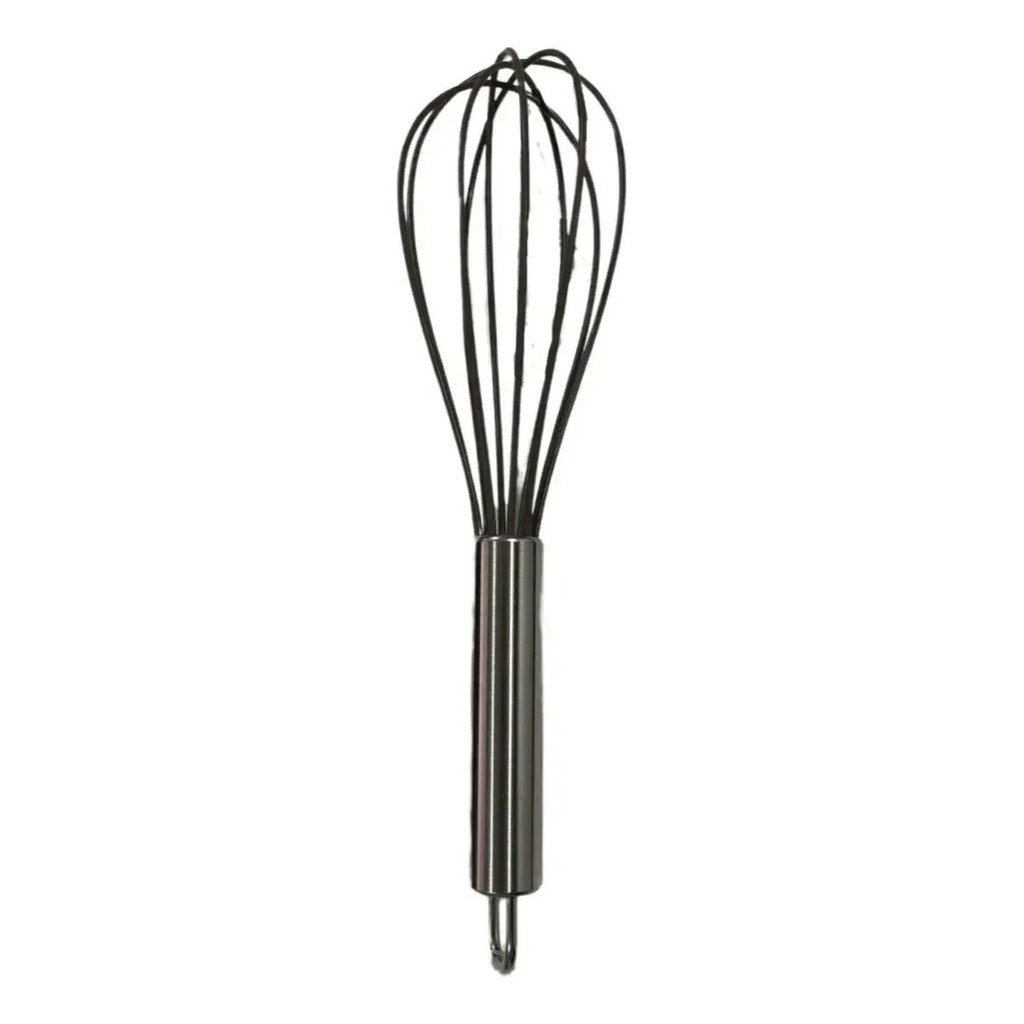 Batidor Manual De Silicona Con Mango Acero Carol Reposteria