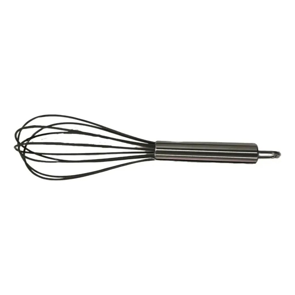Batidor Manual De Silicona Con Mango Acero Carol Reposteria