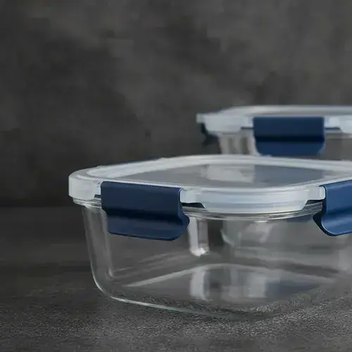 Kit6 Tuper Hermetico Recipientes Vidrio Pirex Horno Frezzer Color