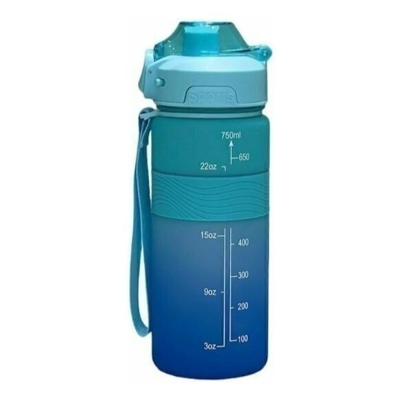 Botella Deportiva Gox 750ml Azul Turquesa