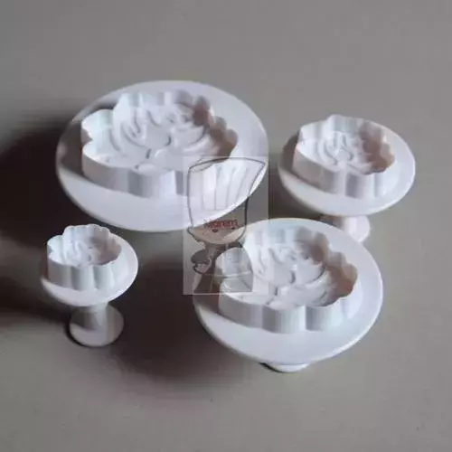 Cortador De Émbolo Rosas Porcelana Fría Repostería Galletas