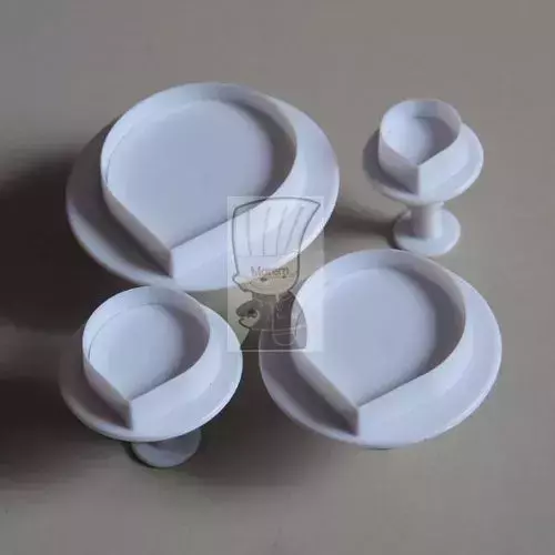 Cortador De Émbolo Pétalo De Flor X4 Repostería Galletas Porcelana Fría