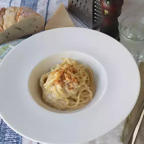 Plato P/ Pastas Carol Vidrio Opal Premium Blanco 26.5cm X1